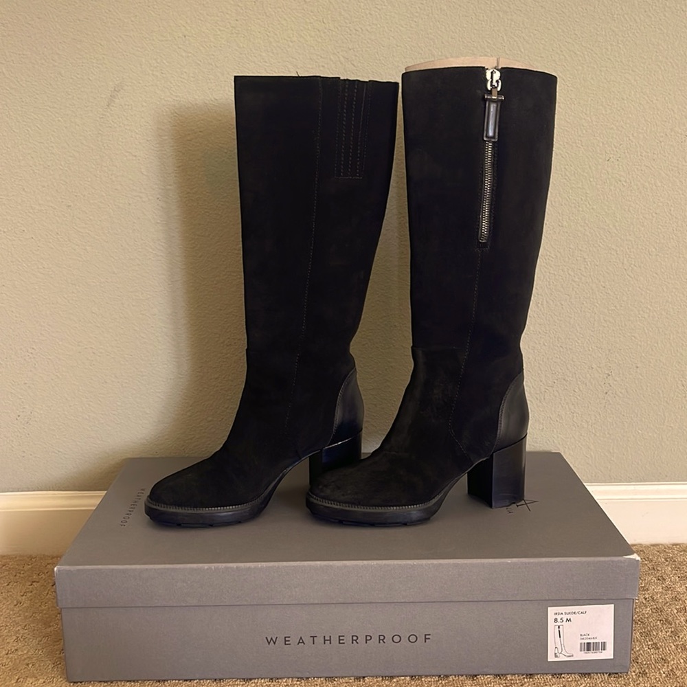 Aquatalia Wetherproof RARE Irisia Suede/Calf leather boot